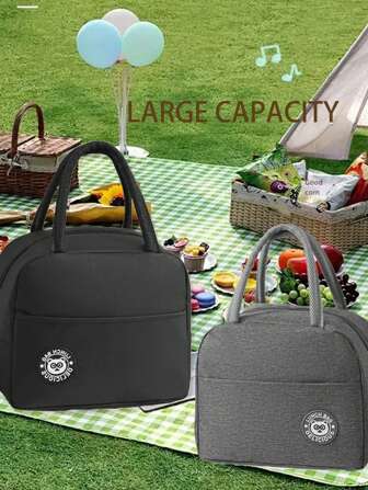 1 Pezzo Borsa Termica per Pranzo con Stampa Orsetto, Borsa Termica Portatile Isolata in Alluminio, Design Portatile Impermeabile, Adatta per Uso Scolastico e in Ufficio - Mantiene il Cibo Fresco e Delizioso, Borsette per Bento, Borse a Tracolla, Borse per Conservare Cibo da Picnic in Cucina