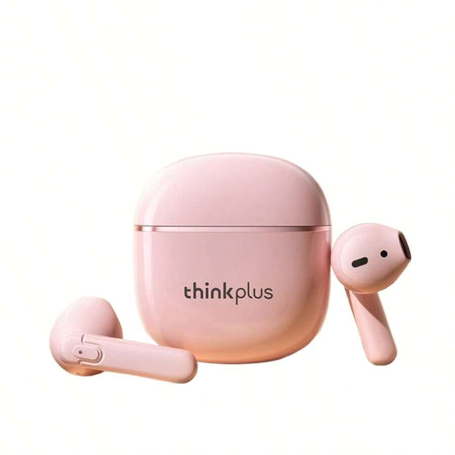 Lenovo LP42 Wireless Bluetooth Earphones, Low Latency Gaming Mode, Stable Connection No Lag, Semi-In-Ear Comfortable Wear, High-Sensitivity Microphone, Pink - Pink - View 1