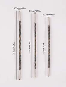 1 Dây giày pha lê sáng bóng có dây rút, dây giày trang trí lấp lánh có đầu kim loại - Màu báo - Xem 2