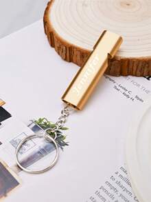 Customized Personalized Stainless Steel Whistle Keychain, Customized Engraved Whistle, With Name And Sport, Durable User Outdoor Whistle, Suitable For Teachers And Coaches, Dog Training Whistle