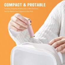 Atomizador de perfume de viaje de 5ml, recargable, portátil, de, vaporizador de colonia de tamaño de bolsillo, botella de spray de fragancia vacía, regalo para mujeres y hombres, color rosa