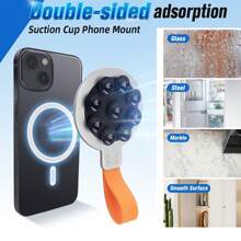 1 Stück Magnetische Silikon Saugnapf Handyhalterung, rutschfester Freisprechhalter, kompatibel mit Smartphones. Kompatibel mit iPhone, Android Telefon, Geschenk zum Geburtstag, Familie, Freunde Handyzubehör