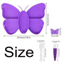 4 colores 6 bandejas de clasificación con rejilla en forma de mariposa y tope, plato apilable para almacenar cuentas de pintura de diamantes, accesorios y herramientas de pintura de diamantes DIY, el mejor regalo para amantes de la pintura de diamantes