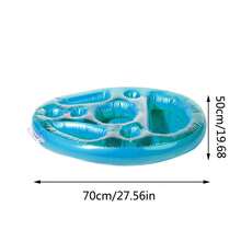 PVC Colorful Beverage Holder, Inflatable Floating Drink Cup Coaster For Pool Party, Swimming Pool Bar Tray