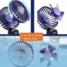 2025 NEW Handheld Fan, Combination Pack-White-Handheld Fan With 4000 MAh Battery Max 48 Hours Runtime,Pocket Fan Portable Battery Operated Or USB Powered Fan,5 Speeds,Mini USB Portable - Cầm tay - Xem 6