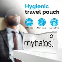 MyHalos® Sleep Mask Eye Masks For Sleep 100% Blackout Sleeping Mask For Women Men And Side Sleepers 3D Sleeping Eye Mask For Zero Pressure Award Winning Design Eyelash  And Breathable - Black - View 6