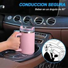Vaso Térmico Termo De Acero Inoxidable Calor/frío Morek 40oz Vaso Térmico Jumbo para Café Té Agua Deportes Portátil Duradero Mantiene Temperatura Reutilizable Travel - Negro - Ver 9