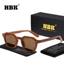 HBK HBK Herren TAC Polarisierte Brille TR90 Quadratischer Rahmen klassisch-lässige Mode neuer Stil Dekorative Lesebrille für Outdoor Urlaub Sport Angeln Reise Straßen Foto Party für Sommer Strand Urlaub, Outdoor, Reise