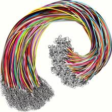 10/20/30/50/100/200/500 Pcs/Pack 1.5mm Adjustable Woven Cord Necklace, Suitable For Jewelry Making DIY Necklace & Bracelet