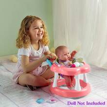 JC Toys - ¡Tiempo de juego para guardar! | Conjunto de regalo del andador para muñecas bebé | Se adapta a muñecas de hasta 17" | Asiento de tela para un uso y juego fáciles | Edades 2+ - Rosa - Ver 8