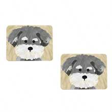 1pc Minimalist Puppy Pattern Mini Mouse Pad, Cute Cartoon Oil Painting Style, Small Size Convenient Office Mousepad For Lady