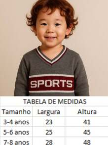 Kit 3 Suéter Masculino Variadas Modelo Infantil Menino Agasalho