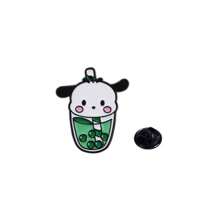 Sanrio Sanrio 1 szt./6 szt. Hello Kitty Anime Cartoon Urocza i oryginalna broszka metalowa naszywka, dodatek do odzieży, dodatek do plecaka, nadaje się do noszenia na co dzień i jako prezent dla przyjaciół. Akcesoria do szkoły, biura, koszul, kurtki, biżuterii, przypinki na Halloween, zabawne prezenty dla nauczycieli.