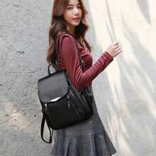 Women's Travel Backpack Large PU Leather Backpack Handbag School Bag For Girls Women Shoulder Bag Mochila