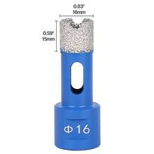 1PC 6mm-120mm M14 Thread Dry Vacuum Brazed Masonry Hole Saw Opener Diamond Drilling Core Bit For Ceramic Tile Granite Marble - Blue - View 30