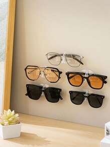 1/3 Stücke Brillenaufbewahrungsregal, Bad und Nachttisch Anti-Druck Wandmontage Sonnenbrille Präsentationsregal, minimalistisches Brillenregal