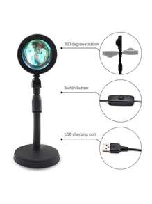 Le projecteur de lumière ambiante avec 16 couleurs RGB et télécommande - 4 réglages de mode pour la photographie est une lumière décorative parfaite pour les selfies, les festivals, les fêtes, les salons, les chambres à coucher et l'ameublement de la maison. Il peut créer une atmosphère chaleureuse et onirique à la maison. Cette lampe USB est un cadeau idéal pour les anniversaires, la Saint-Valentin et autres occasions.