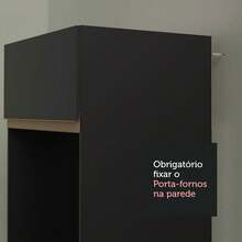 Cocina Integral Completa Modular Madesa 260cm 09 Color Negro - Negro - Ver 9