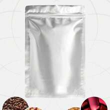 100 Mylar Bags For Food Storage - 10 Mil 1 Gallon (30pc), 8 Mil 1 Quart (30pcs), 6 Mil 1/2 Pint (40pc), Stand Up Resealable Mylar Bags - 銀色 - 查看 6