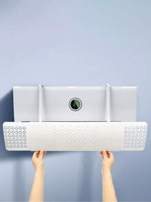 1pc Air Conditioning Windbreak Board, Universal Model, 3-In-1 Adjustable, Wind Shield, Air Conditioning Anti-Direct Blown, Suitable For Air Conditioner, Applicable To Children And Postpartum Women, Anti-Condensation