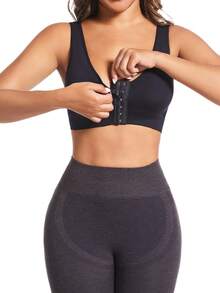 EssElegance Wireless Lightly Padded High Support Sports Bra With Breathable Mesh, Suitable For Yoga, Running And Workout