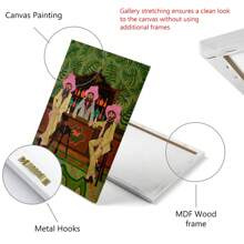 1pc Western Cowboy Figure Painting,Interesting Portraits, Vintage Men Figure Drawing,Olive Green Wall Art,Minimalist Men's Painting