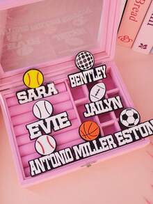 1 peça pingente personalizado esportivo com tema esportivo, pingente Bogg, pingente esportivo personalizado, placa de identificação para jogador esportivo, pingente Bogg - Multicolorido - Ver 6