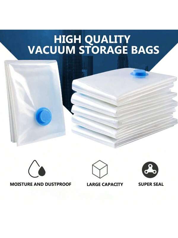 Vacuum Storage Bags - Space Saver Vacuum Storage Bags Reusable Extra Large Clothes Storage Bags, Vacuum Seal Bags For Clothing, Comforters, Blankets, Bedding, Pump Not Included