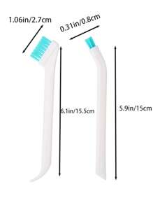 1pc/2pcs Multi-Functional Portable Cleaning Brush With Scraper, Suitable For Cleaning Gaps Of Doors, Windows, Cups, Baby Bottles, Kitchen Stove, Sink And Other Sanitary Corners