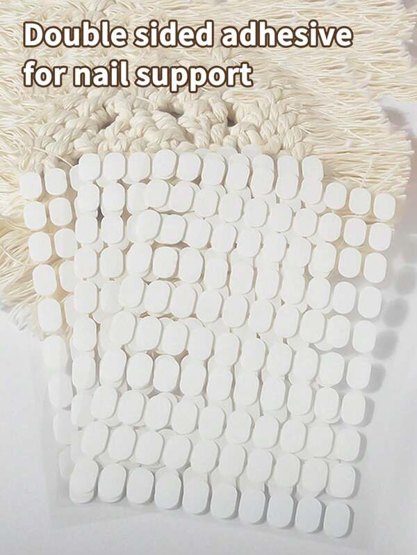 200 pièces Support à ongles pour nail art avec adhésif double face, colle transparente sans traces, matériel d'outil de nail art, colle doudou, argile