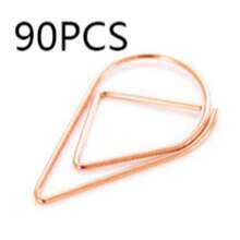 30pcs Water Drop Shaped Paper Clips, Suitable For Notebook, Office, School, Cute Bookmark Clips And Stationery Accessories - Multicolor - View 19