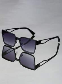 Neue Oversized quadratische Retro-Metallmodebrillen, vielseitig einsetzbar für Outdoor, Street-Style, Urlaub, Strand, Party, Lässig, Business, täglich, Festival, Party, minimalistisch, personalisiert, Brillen