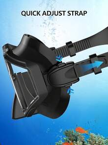 三窗防雾防水潜水镜，高清大框游泳镜，男女通用浮潜训练游泳镜