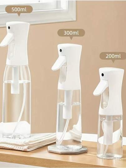 200ml/300ml/500ml 1pc Oil Spray Bottle High Pressure Spray Bottle Picture Style Sprayer Refillable Oil Pot Ultra-Fine Water Mist Hydrating Bottle