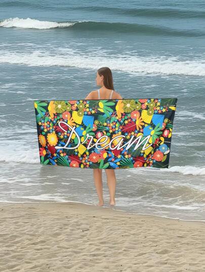 [Fashion Beach Towel] Super Soft And Skin-Friendly, Quick-Drying, Large Size Design, Essential For Beach Vacation!