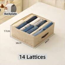 1 szt. 16 kratek, spodnie/ubrania, rozdzielacz, pudełko do przechowywania, pudełko do przechowywania bawełny i lnu, pudełko do organizacji ubrań, pudełko do przechowywania szuflady szafki garderoby