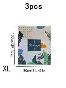 10个/1套收纳袋套装真空密封袋超大加厚透明真空袋被子真空压缩袋衣服收纳袋家居收纳节省空间可重复使用衣柜旅行床上用品 - 彩色 - 查看 10