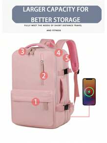 Ryanair Reiserucksack, Handgepäck 40x20x25, Untersitz-Handgepäcktasche, Luftfahrttasche, Damen-Reiserucksack, Luftfahrt-zertifizierter Freizeitrucksack, Outdoor-Gepäckrucksack, Business-Wochenendtasche mit Erweiterung, mit USB-Ausgang, wasserdichter Reiserucksack für Herren