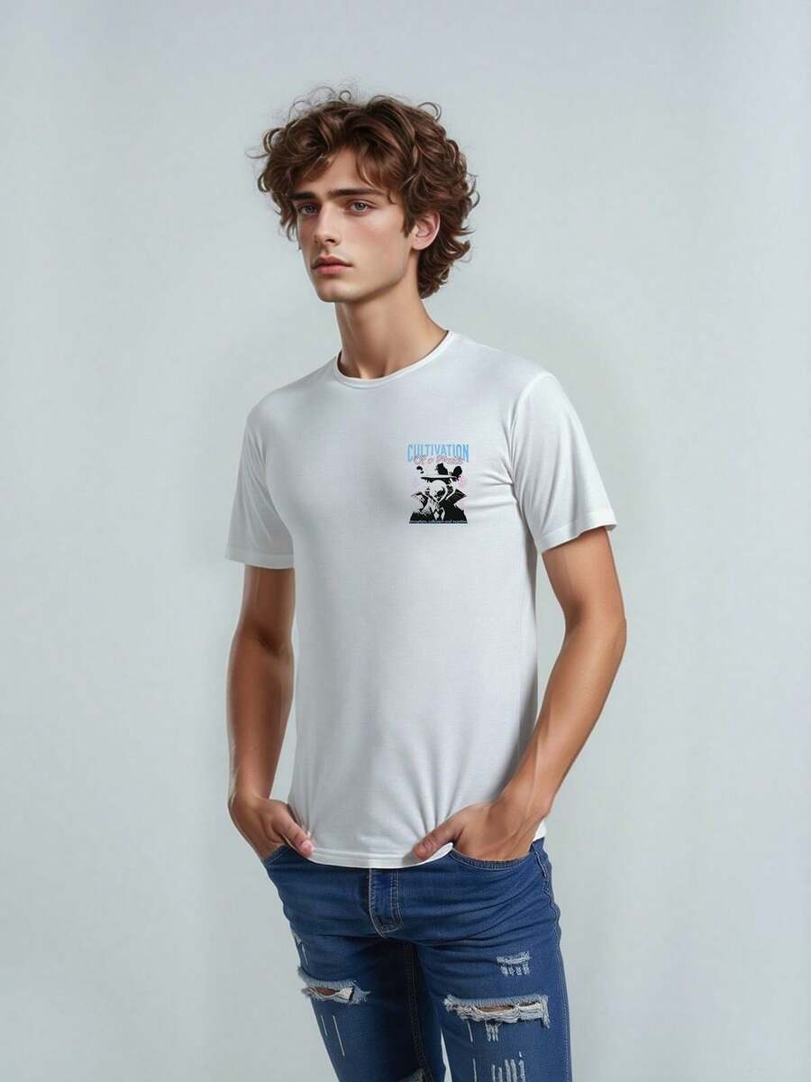 PLAYERA MASHARO Casual-Básico Todo Regular PLAYERA - Blanco - Ver 1