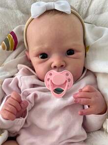 18inch 45cm Full Soft Vinyl Body Reborn Baby Asleep Doll Realistic Newborn Bath Toy With 3D-Painted Skin And Visible Veins Bebe Girl Alive Art Birthday Gift - 全身乙烯基娃娃 - 查看 7