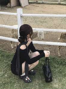 1 Stück/1 Paar Retro Punkte Seidentuch, eleganter langer Schal, vielseitig als Halstuch, Haarband, Gürtel, Taschendekoration (leichte Farbabweichungen möglich aufgrund von Chargenunterschieden), Haarzubehör, Haarzubehör für Frauen, Haarzubehör, Haarzubehör für Frauen, Haarzubehör, Haarstyling-Tools, Locken Haarzubehör, Herbst, Reise, Haarstyling-Tools, Accessoires für Frauen, Harzeug, Herbst, Haar, Haarzubehör, Reise, Haarzubehör für Frauen, Haarzubehör für Frauen, Haarstyling-Tools, Harzeug, Zeug, Schönheitszubehör, Geschenke, Reise, Geschenke für Frauen, Harzeug, Strumpfwaren-Füllungen