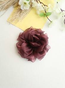 Neue mehrfarbige glänzende satinierte plissierte glitzernde gestreifte strukturierte handgerollte Blume Stoff DIY Kleidungszubehör, Hochzeitskleid Dekorationen
