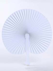 1-50pcs White Paper Fans, Wedding Supplies, Hand Cranked Folding Fans, White Paper Folding Fans, Circular Folding Fans, Origami Fans, Decoration For Bachelor Party Weddings, Bride Gift Giving Events, Bridesmaids Holding Folding Fans, Props For Bachelor Party Photo Booths, Bridesmaids Gift Wedding Decorations, Perfect For Parties And Events, Perfect Summer Accessories