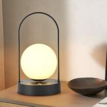 Zazumi 1pc Cordless Rechargeable Lamp With Touch Control, 3-Color Dimmable, Creative Night Light For Bedroom, Living Room, Office, Dining Room, Camping, Outdoor, Long-Lasting