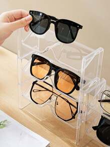 1/3 Stücke Brillenaufbewahrungsregal, Bad und Nachttisch Anti-Druck Wandmontage Sonnenbrille Präsentationsregal, minimalistisches Brillenregal