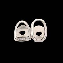 THATBOY 1 pieza Joyería para dientes de mujer estilo Hip Hop, base de cobre con micro-incrustaciones de circonita, decoración de dientes huecos de color dorado para festival de música, fiesta de Halloween y regalo de estilo punk