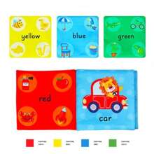 0-3 Years Old Baby Three-Dimensional Cloth Book With Bright Colors, English Letters, Numbers, Colors And Graphics, Cognitive Enlightenment Educational Toys, Baby Early Education Toys, Tear-Resistant Paper With Sound