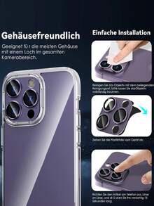 金属钢化玻璃相机镜头保护膜，兼容 15 Pro Max、14 Plus、13 Mini、15 Pro、14 Pro，有效保护手机，是生日、送给家人、朋友的理想礼物。合金金属材质，全覆盖钢化玻璃，防水、防震、防摔、防刮、防指纹。 - 紫色 - 查看 9