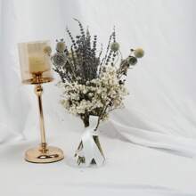 Ramo de flores secas de lavanda y flor del bebé en estilo rústico con limonium - Arreglo floral natural mixto, adecuado para decoración del hogar, regalo del Día de la Madre y primavera, decoración estética de la habitación, materiales (), decoración de otoño