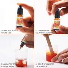 Alcohol Ink Set - 12 Vivid Colors, Concentrated Alcohol-Based Ink, Epoxy Resin Paint With Metallic Color Dye For Resin Coasters, Acrylic Painting, Tumbler Making,10 Ml Each